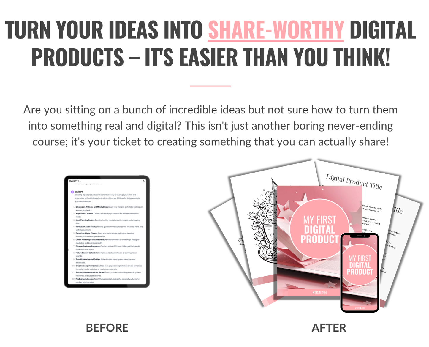 How to Create Digital Products You Can Sell! (+ Bonus Templates)