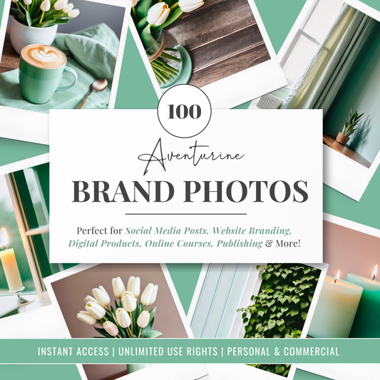 Aventurine | Brand Photos | Stock Images | Social Media Graphics | 100% Royalty Free