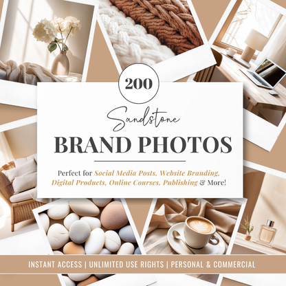 Sandstone | Brand Photos | Stock Images | Social Media Graphics | 100% Royalty Free