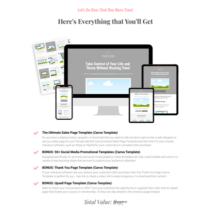 The Ultimate Sales Page Template