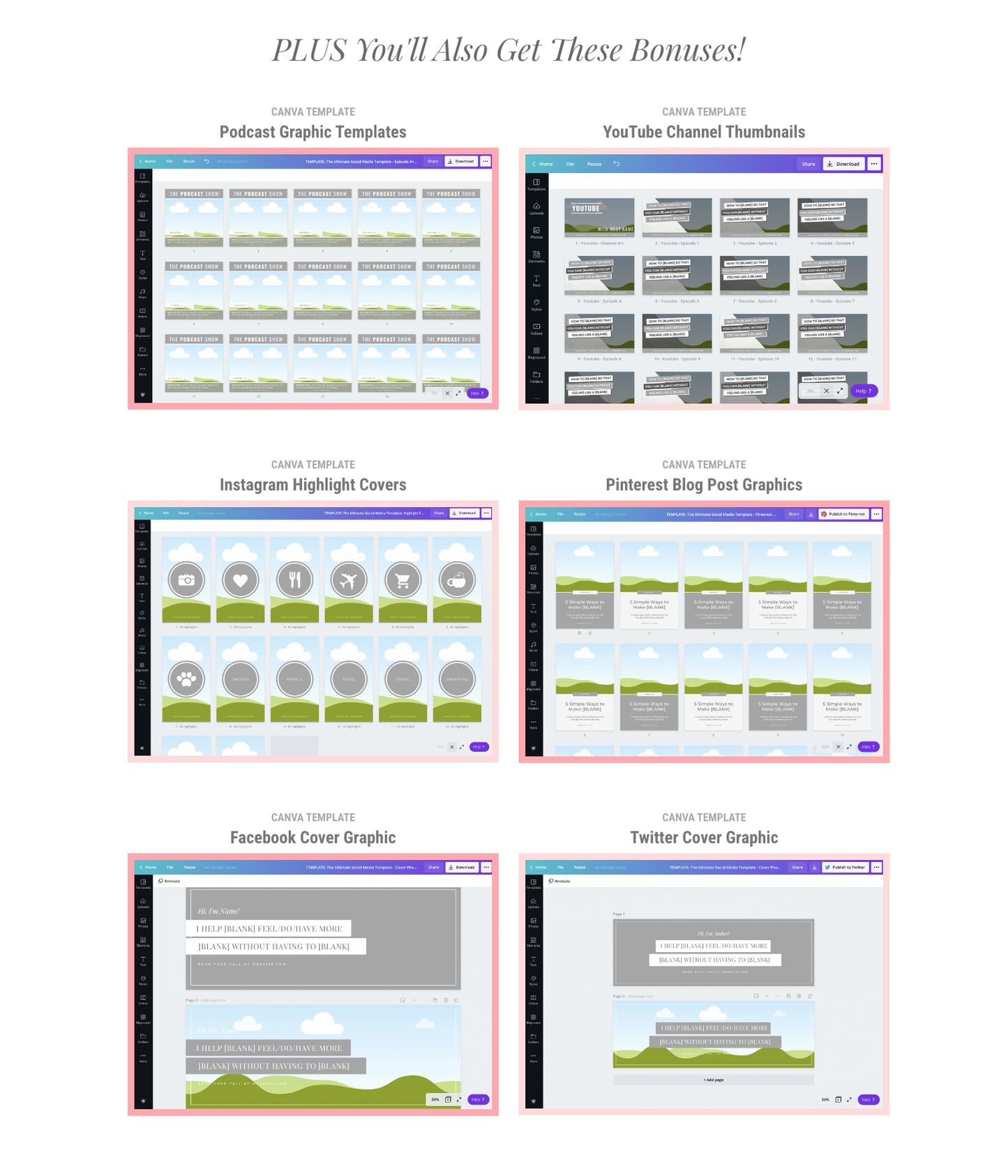 The Ultimate Social Media Template