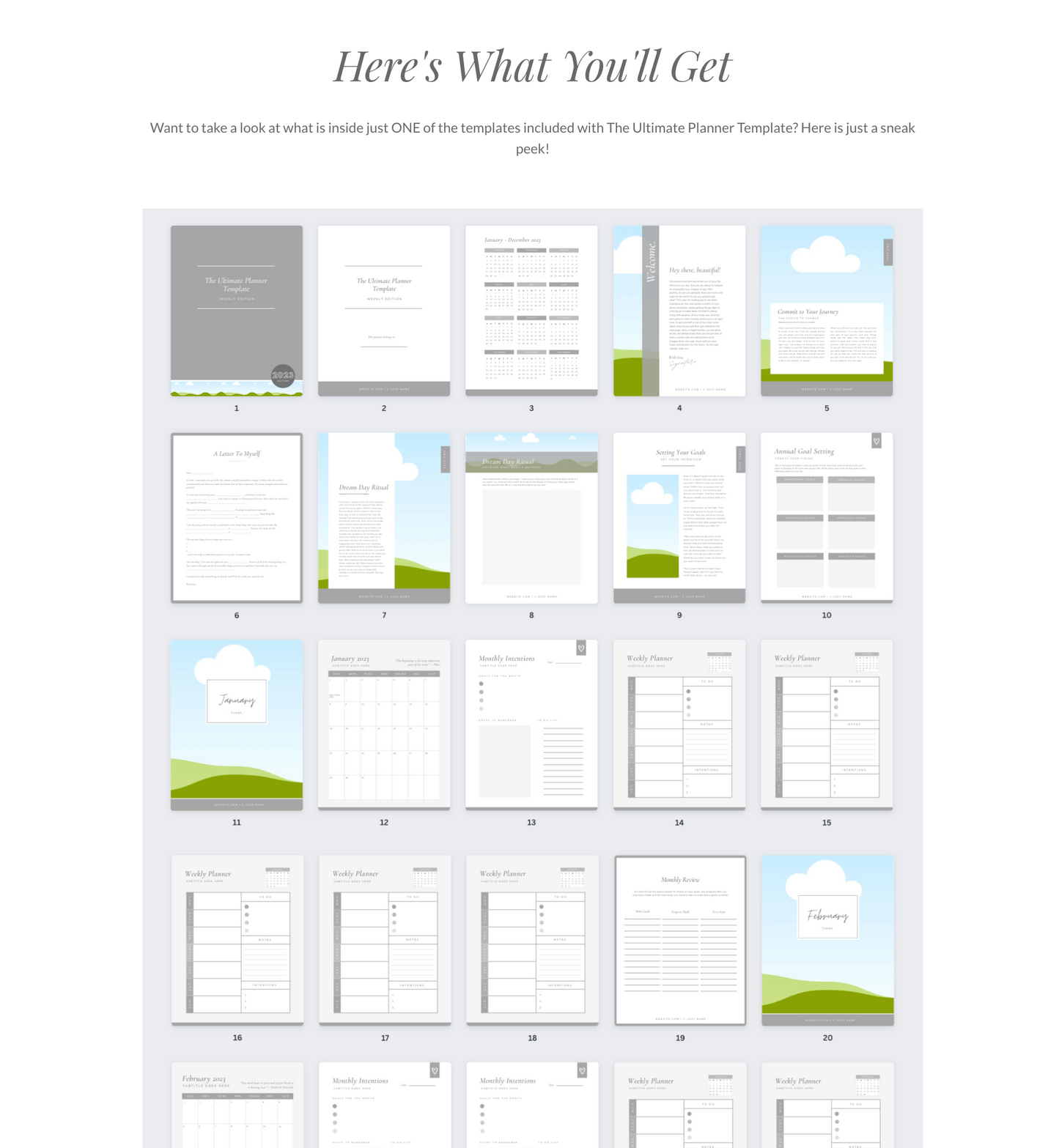 The Ultimate Planner Template