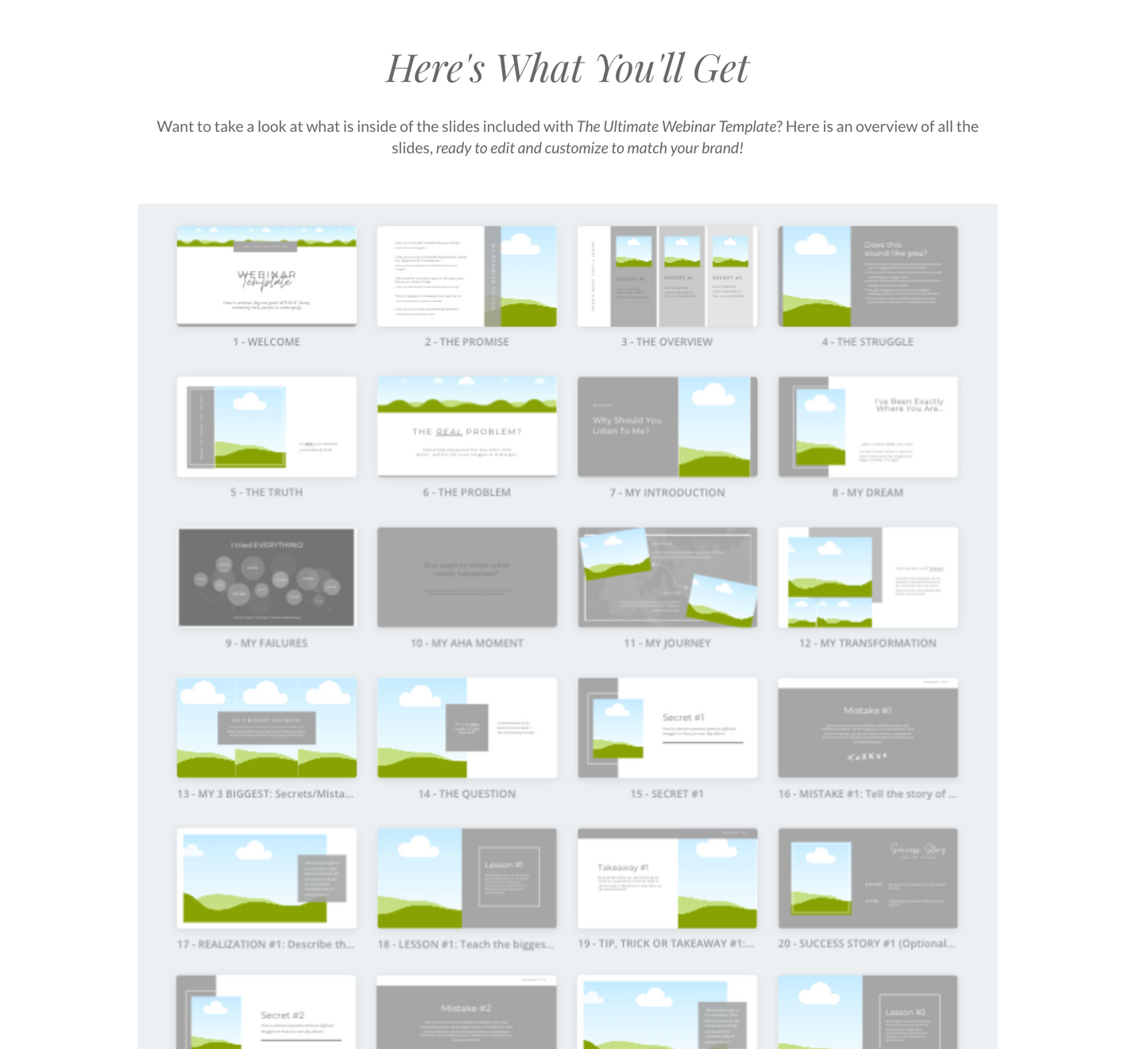 The Ultimate Webinar Template