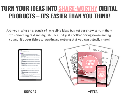 MASTERCLASS: How to Create Digital Products You Can Sell! (+ Bonus Templates)