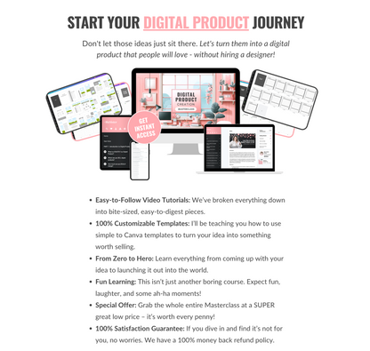 MASTERCLASS: How to Create Digital Products You Can Sell! (+ Bonus Templates)