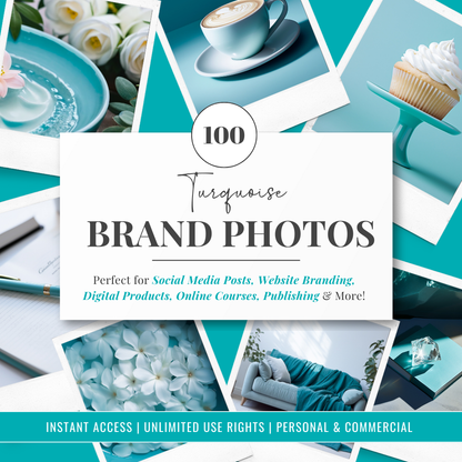 Turquoise | Brand Photos | Stock Images | Social Media Graphics | 100% Royalty Free