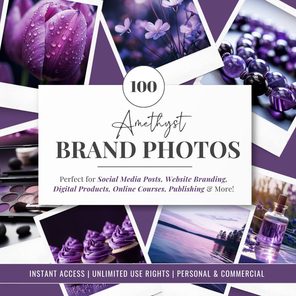 Amethyst | Brand Photos | Stock Images | Social Media Graphics | 100% Royalty Free